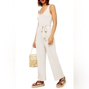Topshop Ribbed Knit Jumpsuit